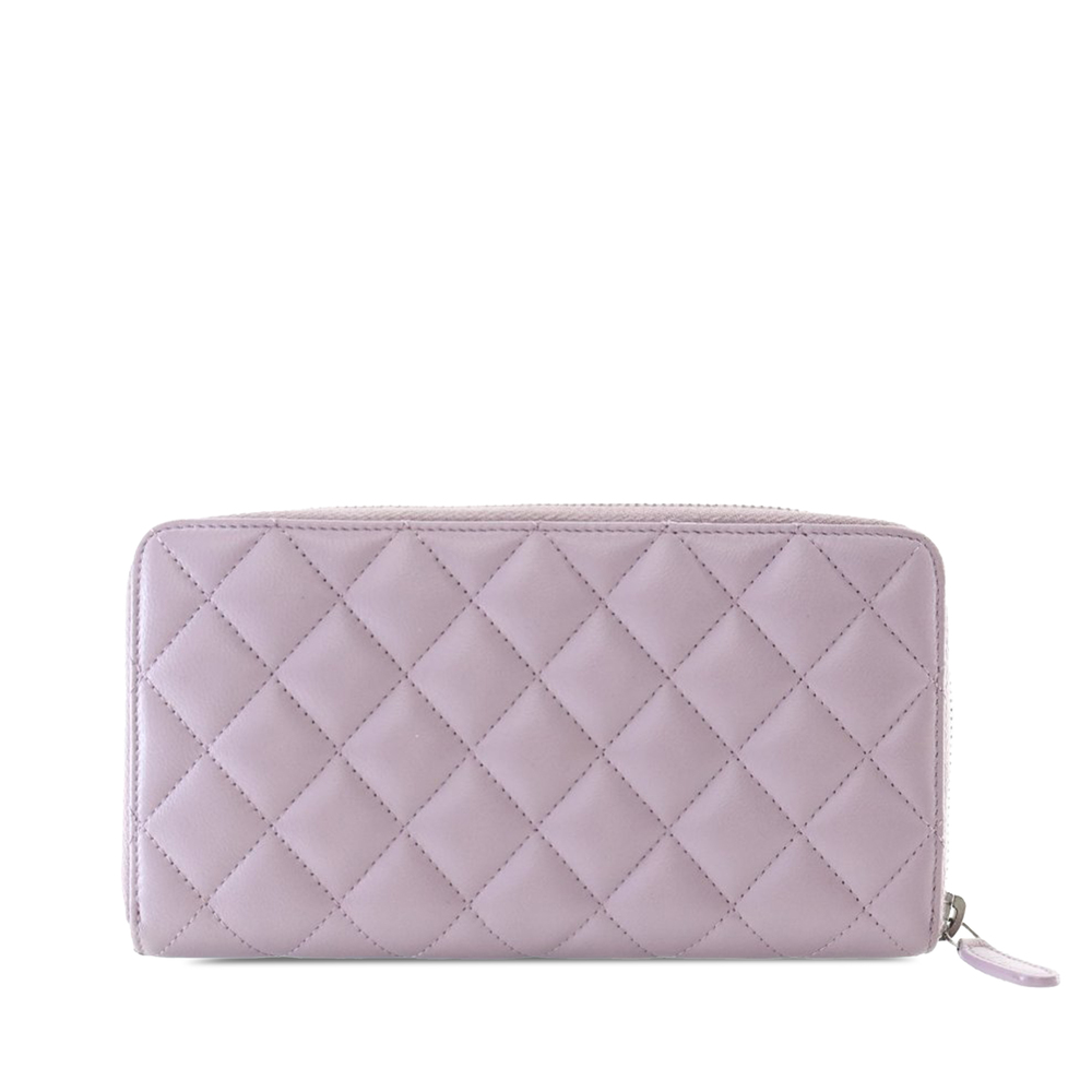 Pre-Loved Chanel Quilted Lambskin Classic Long Zip Wallet - Picture 3 of 12